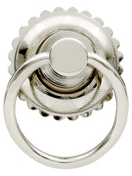 Eastlake Round Ring Pull In Brass or Nickel Finishes
